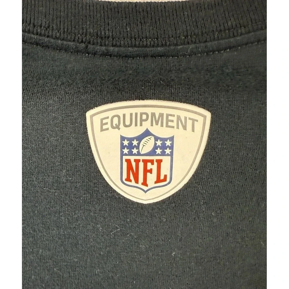 Nike Tee Carolina Panthers NFL T Shirt Mens‎ Sz XL Black Athletic Cut Chest 44